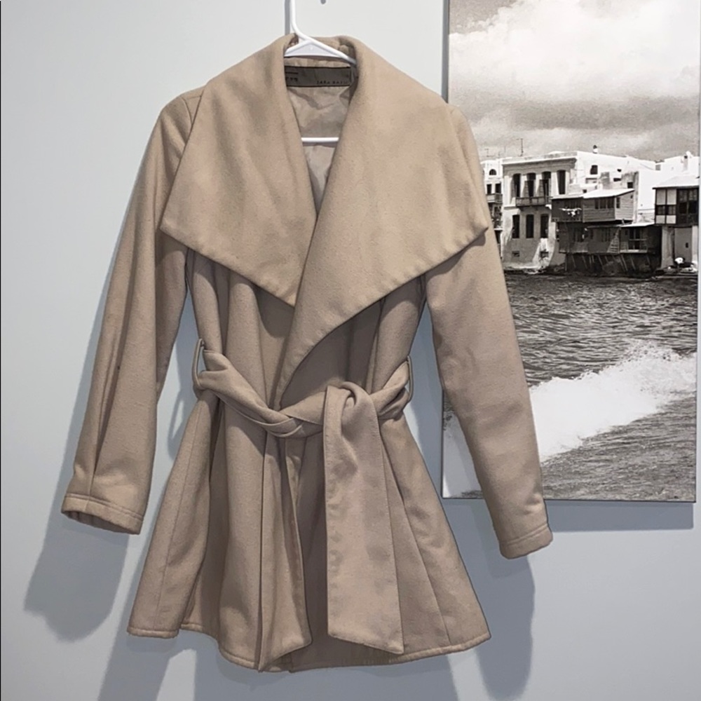 Zara wrap coat sz small
